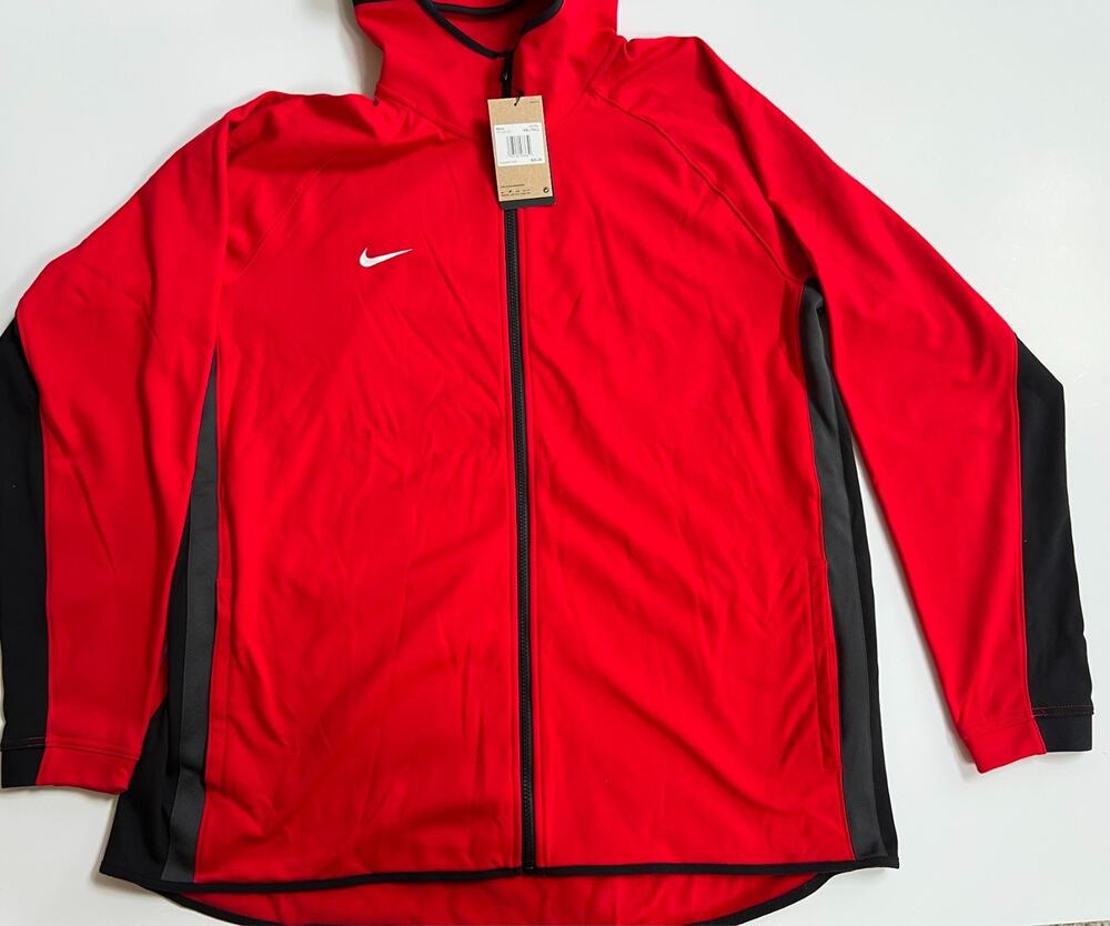 Nike Therma-FIT Basketball Hooded Track Jacket Red FD1132-661 Men Size 2XL-TALL